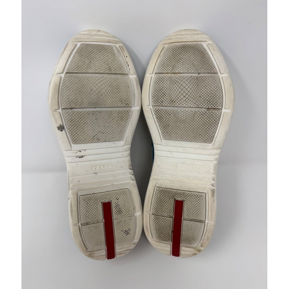 Prada Americas Cup Sneaker Light Blue Size 9 US 8 Prada - Picture 6 of 8